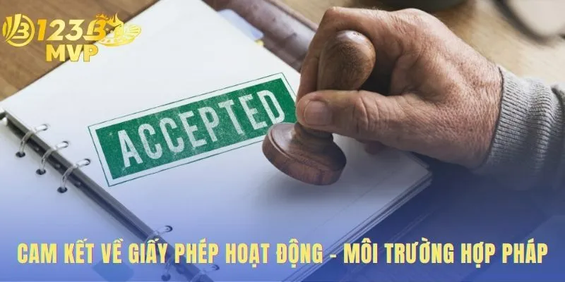 Giấy Phép Hoạt Động 123B - Chứng Thực Uy Tín Quốc Tế 1 Cam kết giấy phép hoạt động đảm bảo vận hành hợp pháp minh bạch